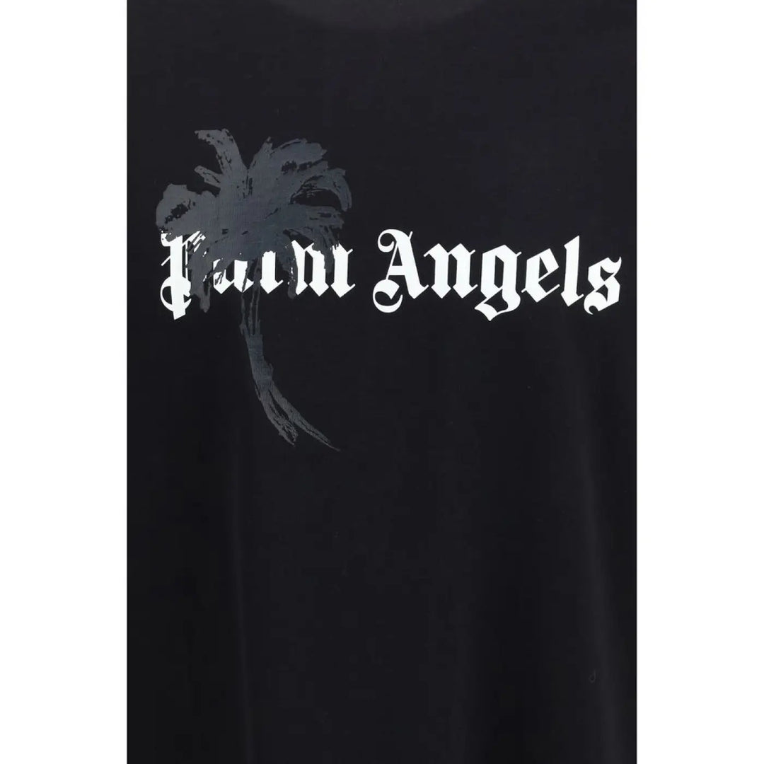 Palm Angels Black Cotton T-shirt