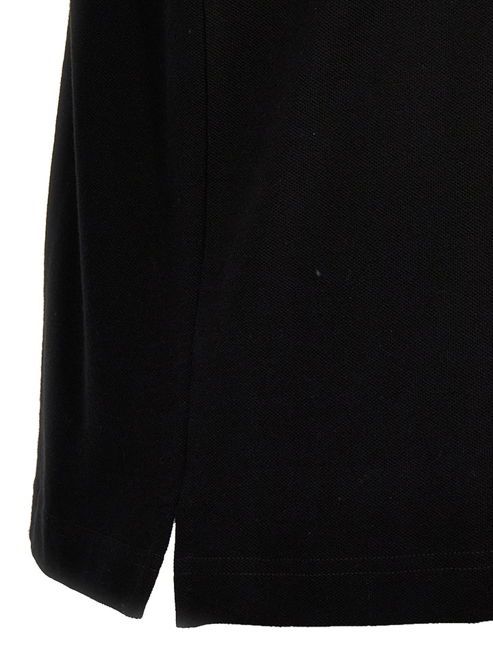 Palm Angels Black Polyester Polo Shirt
