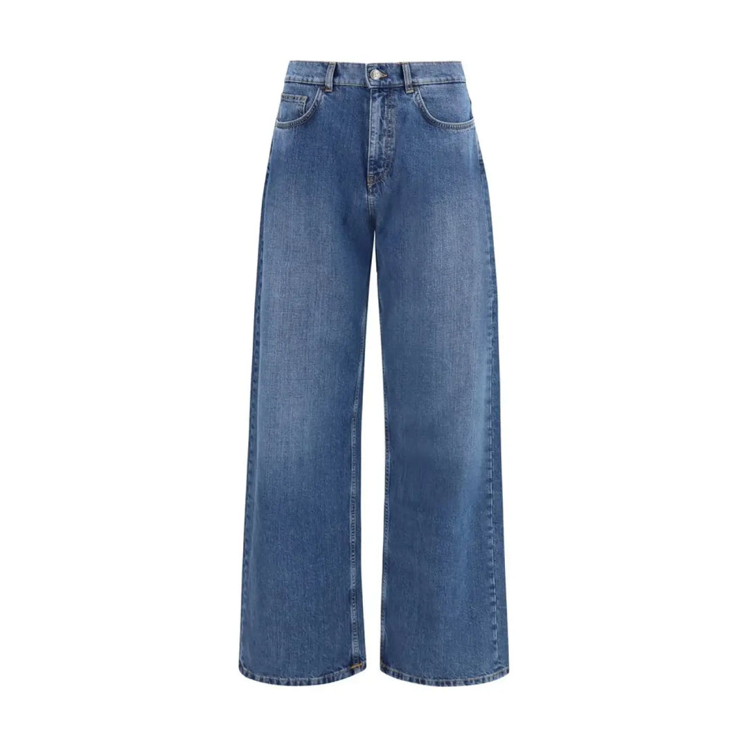 Palm Angels Blue Cotton Jeans Denim