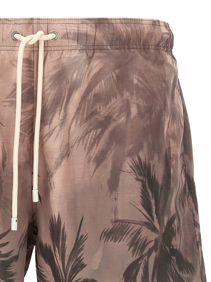 Palm Angels Multicolor Polyester Swim Shorts