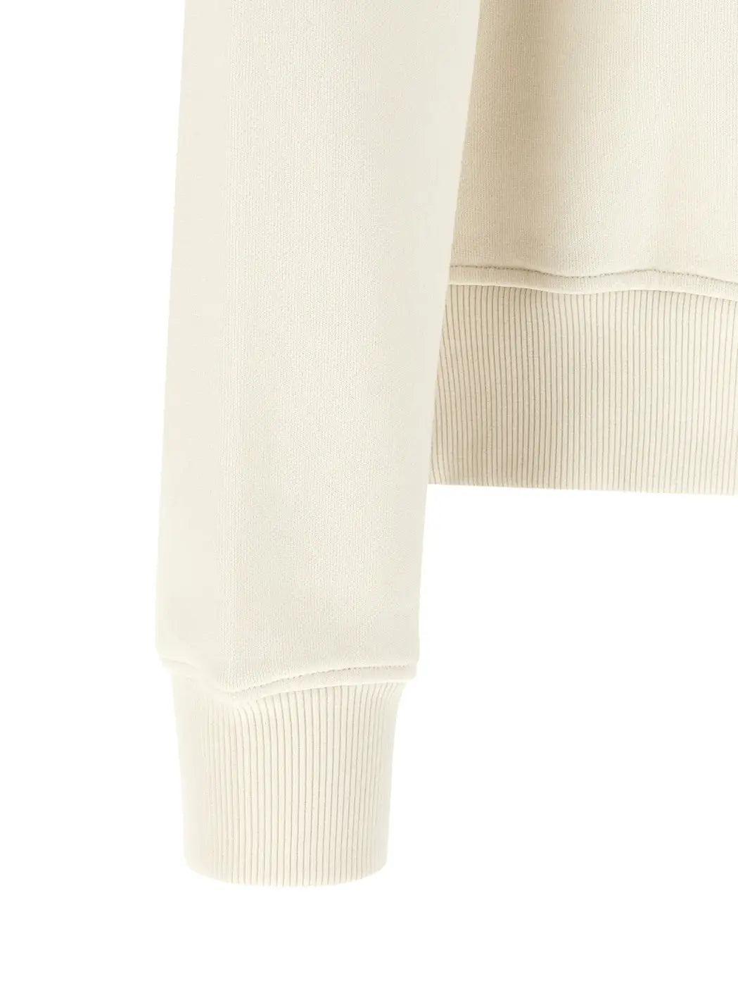Palm Angels White Cotton Sweatshirt