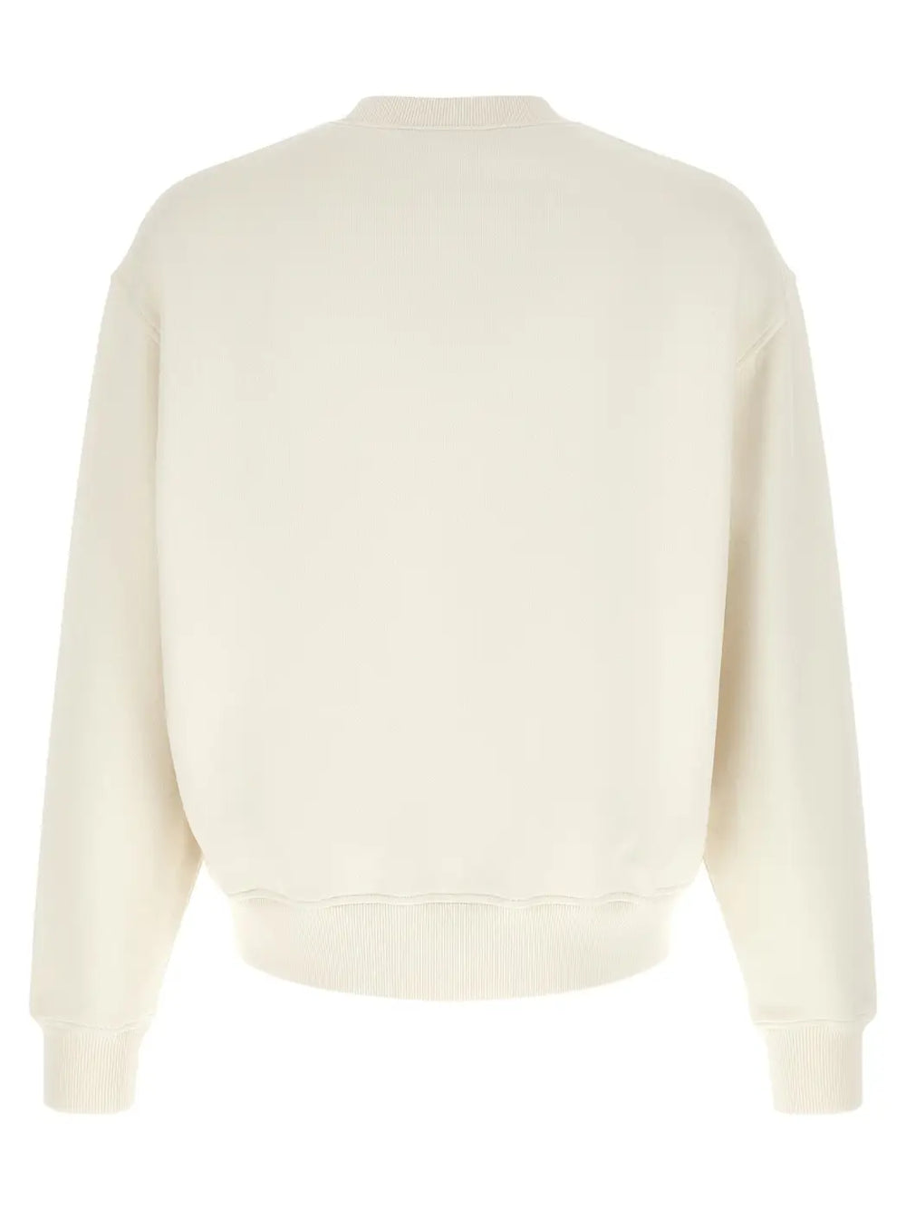 Palm Angels White Cotton Sweatshirt