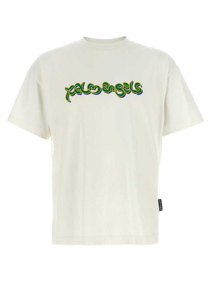 Palm Angels White Cotton T-shirt