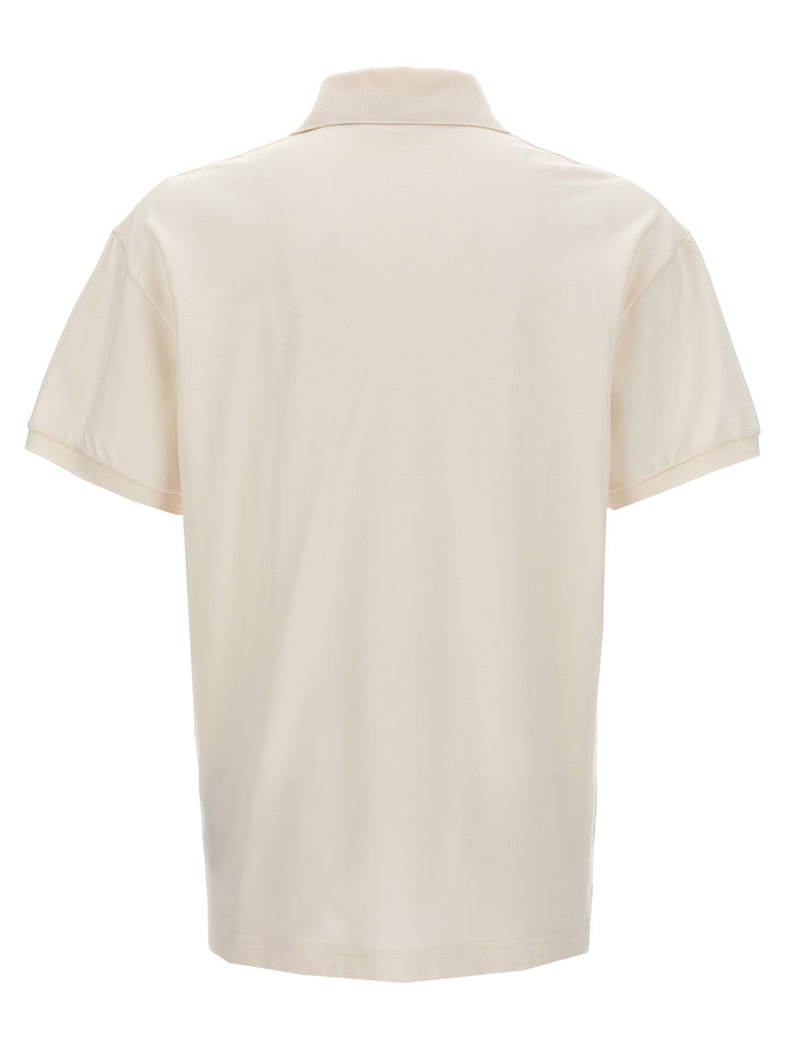 Palm Angels White Polyester Polo Shirt