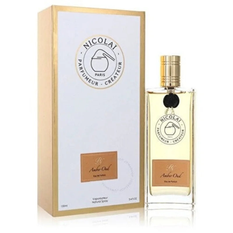 Nicolai Amber Oud Eau Infused with Cinnamon Saffron and Agarwood Unisex Fragrance Parfumeur Createur