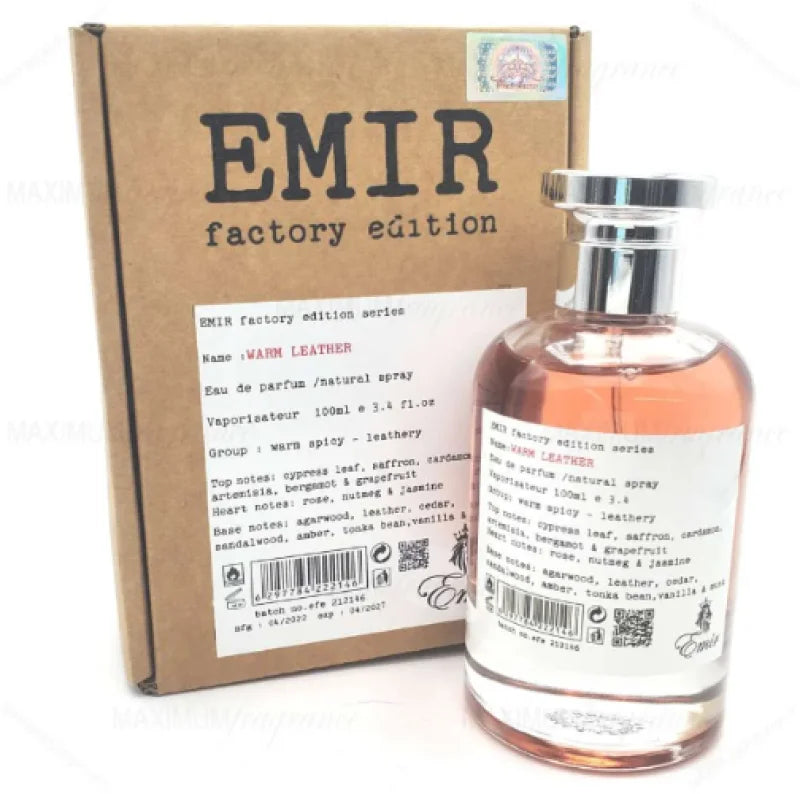 Paris Corner Emir Warm Leather Eau Spicy Rose Oud Seduction Unisex Fragrance