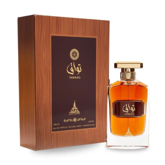 Paris Corner Tawaaq Leather Amber Oud Sensation Unisex Fragrance