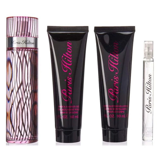 Paris Hilton Sweetly Feminine 4 Piece EDP Gift Set with Mini Spray Women’s Sets