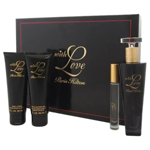 Indulge in Luxury with the Paris Hilton With Love 4 Piece Gift Set Women’s Sets