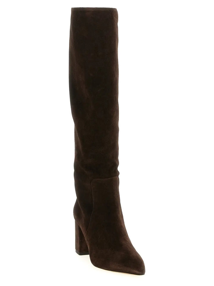 Paris Texas Brown Calfskin Over the Knee