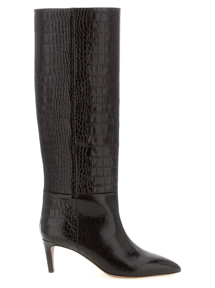 Paris Texas Brown Calfskin Over the Knee