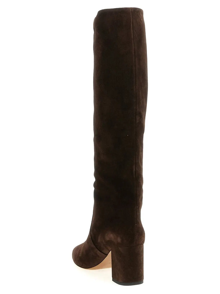 Paris Texas Brown Calfskin Over the Knee