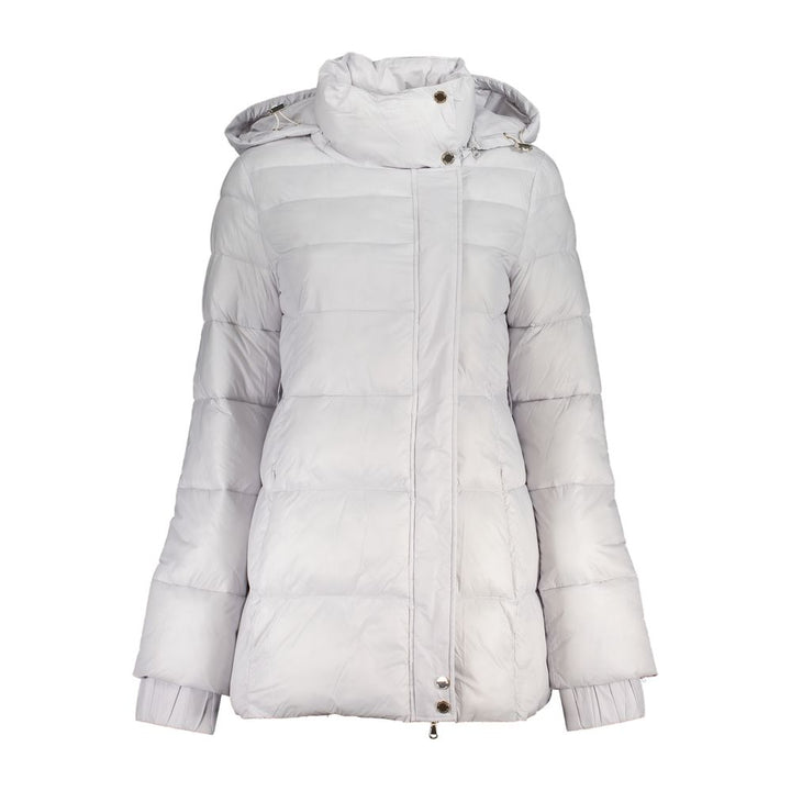 Patrizia Pepe Coats &amp; Jackets - Bianco Poliammide Women Jacket