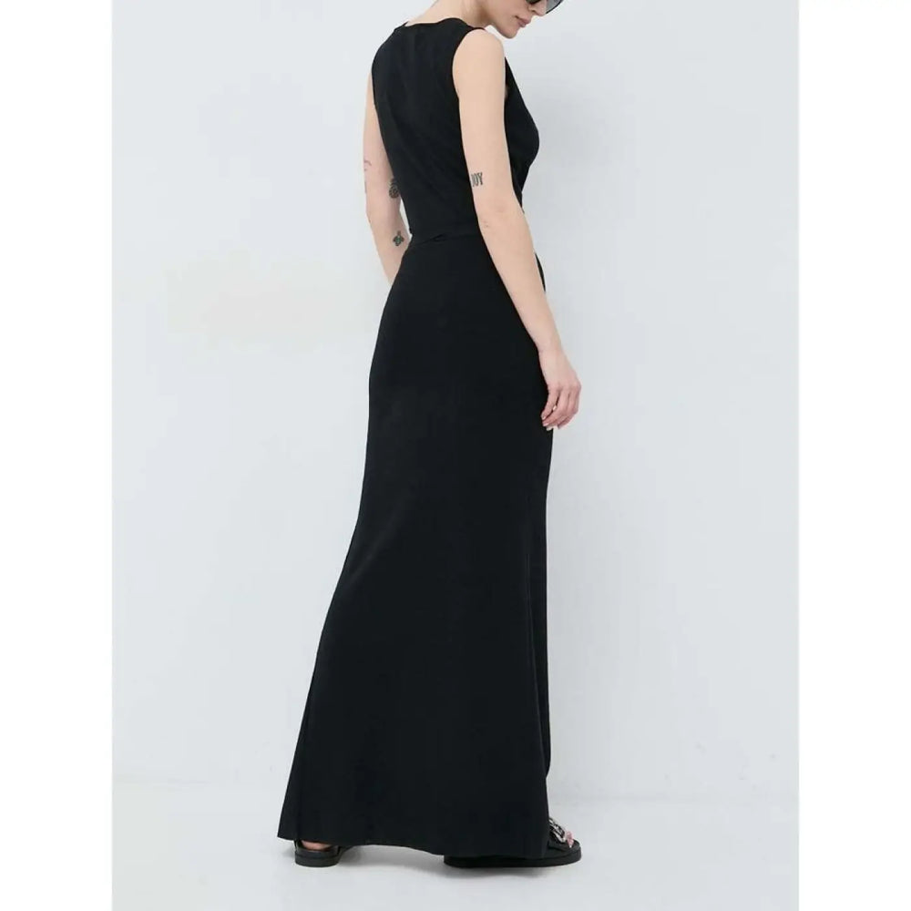 Patrizia Pepe Black Cotton Casual Dress