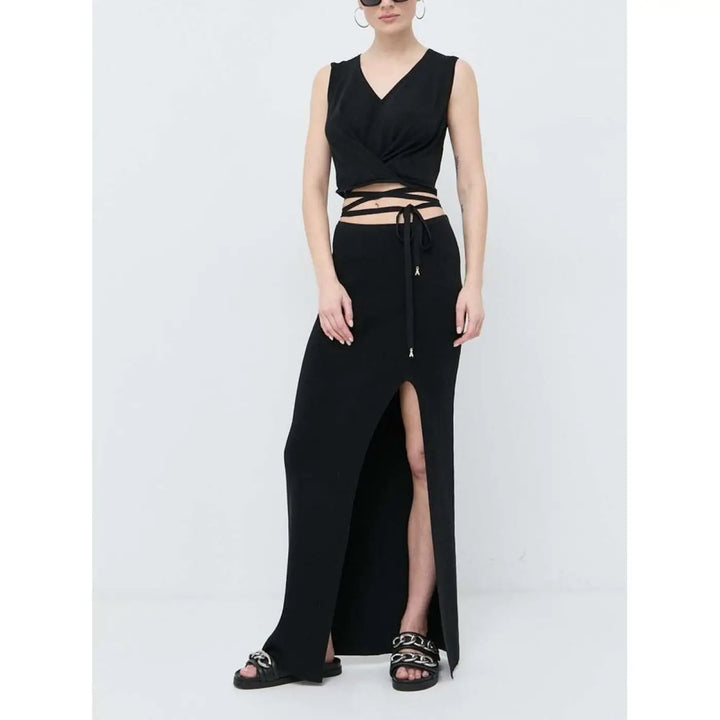 Patrizia Pepe Black Cotton Casual Dress