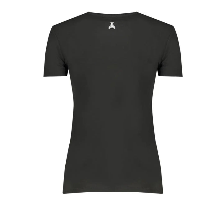 Patrizia Pepe Black Organic Cotton Women T-shirt