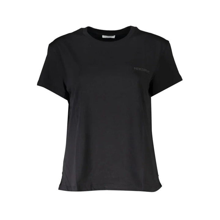 Patrizia Pepe Black Organic Cotton Women T-Shirt
