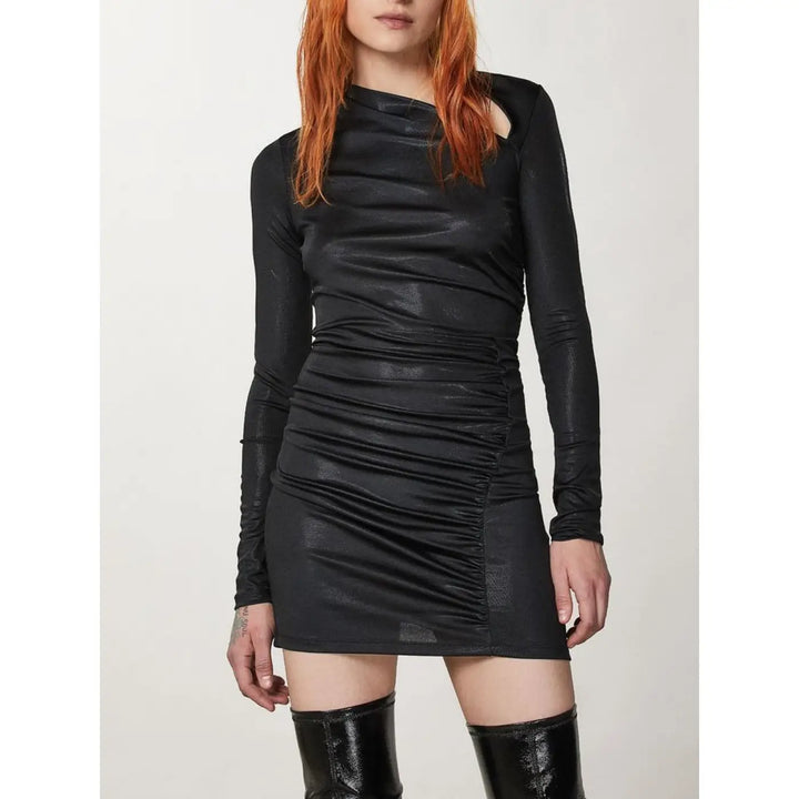 Patrizia Pepe Black Polyester Casual Dress