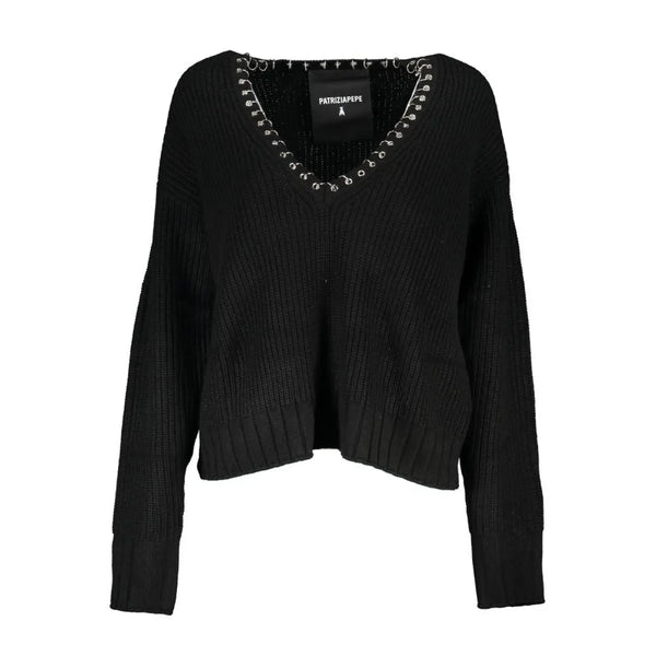 Patrizia Pepe Black Tessuto Women Sweater