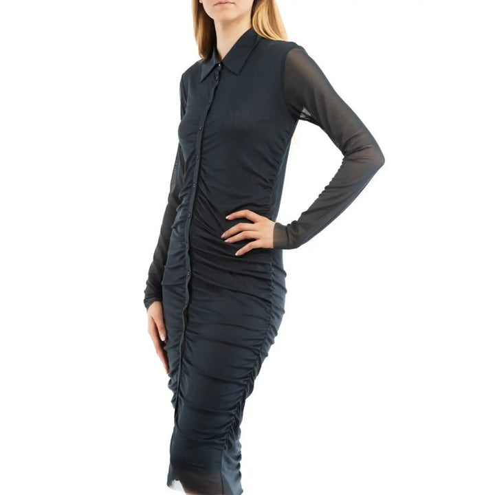 Patrizia Pepe Blue Polyester Casual Dress