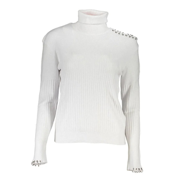 Patrizia Pepe Grigio Poliammide Women Sweater Turtleneck