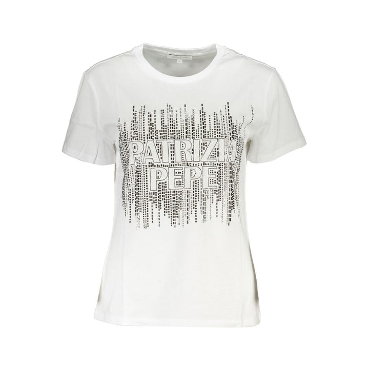 Patrizia Pepe - White Cotton Women T-Shirt