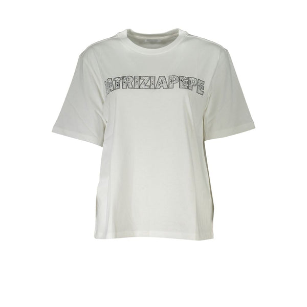 Patrizia Pepe - White Cotton Women T-Shirt