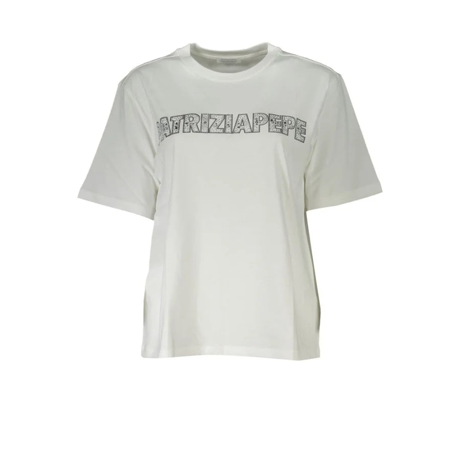 Patrizia Pepe White Cotton Women T-Shirt