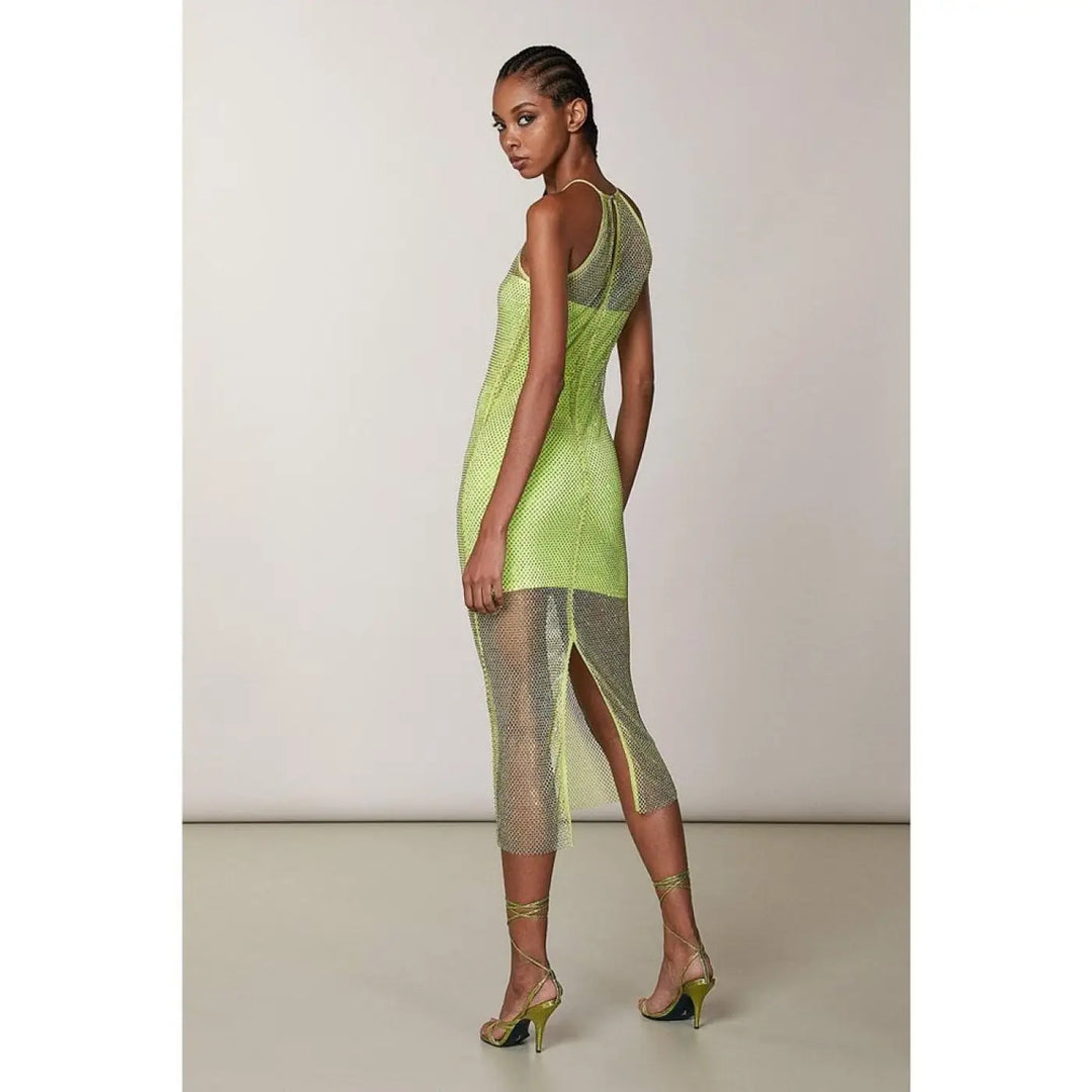 Patrizia Pepe Yellow Polyester Casual Dress