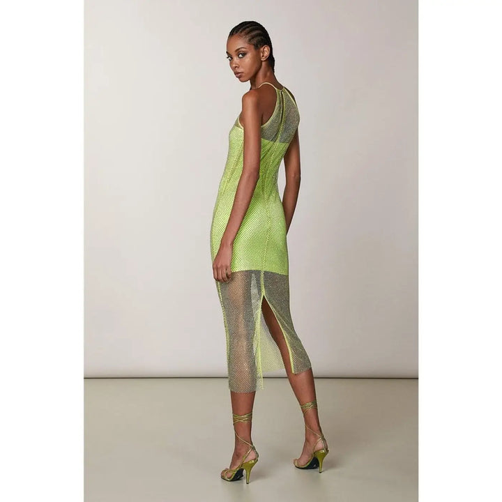 Patrizia Pepe Yellow Polyester Casual Dress