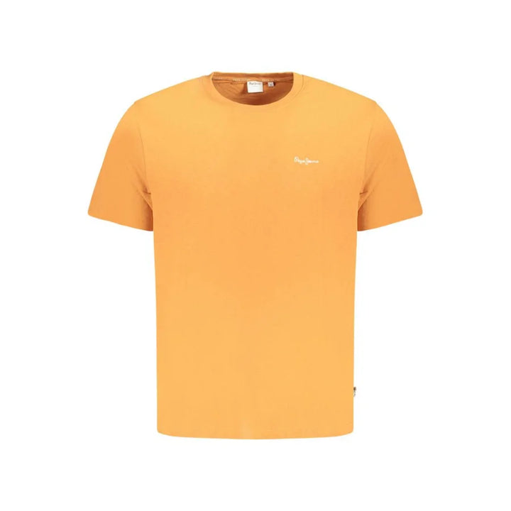 Pepe Jeans Arancione Cotton Men T-Shirt