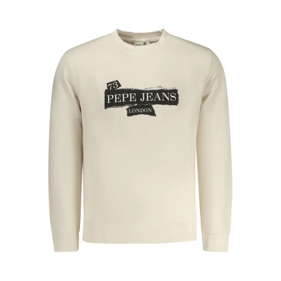 Pepe Jeans Beige Cotton Men Sweatshirt