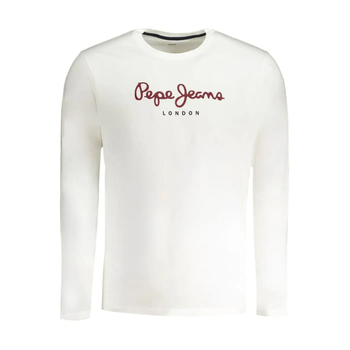 Pepe Jeans Bianco Cotton Men T-shirt