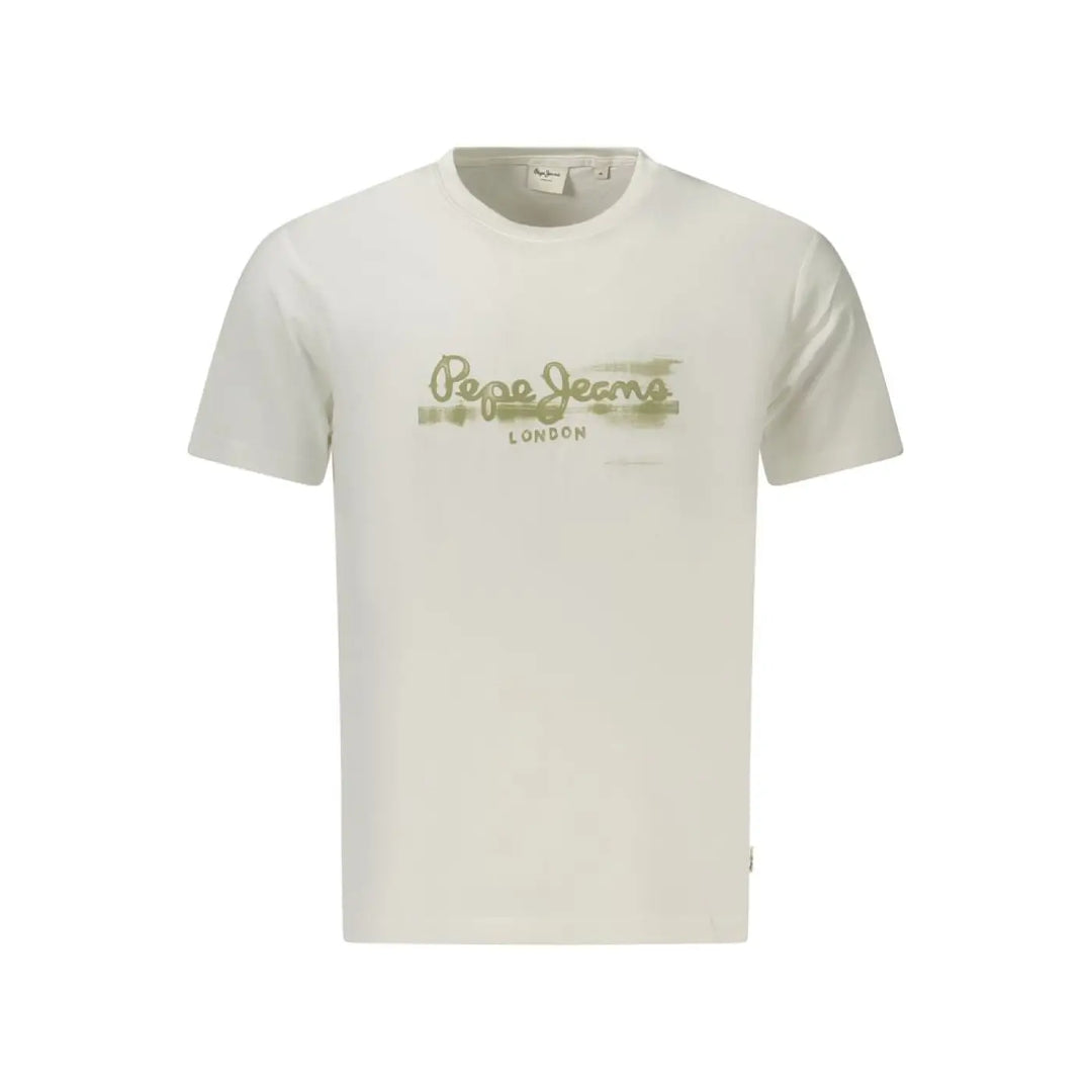 Pepe Jeans Bianco Cotton Men T-Shirt