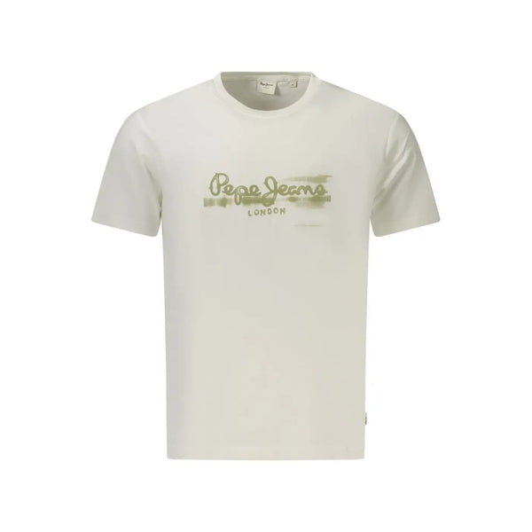 Pepe Jeans Bianco Cotton Men T-Shirt