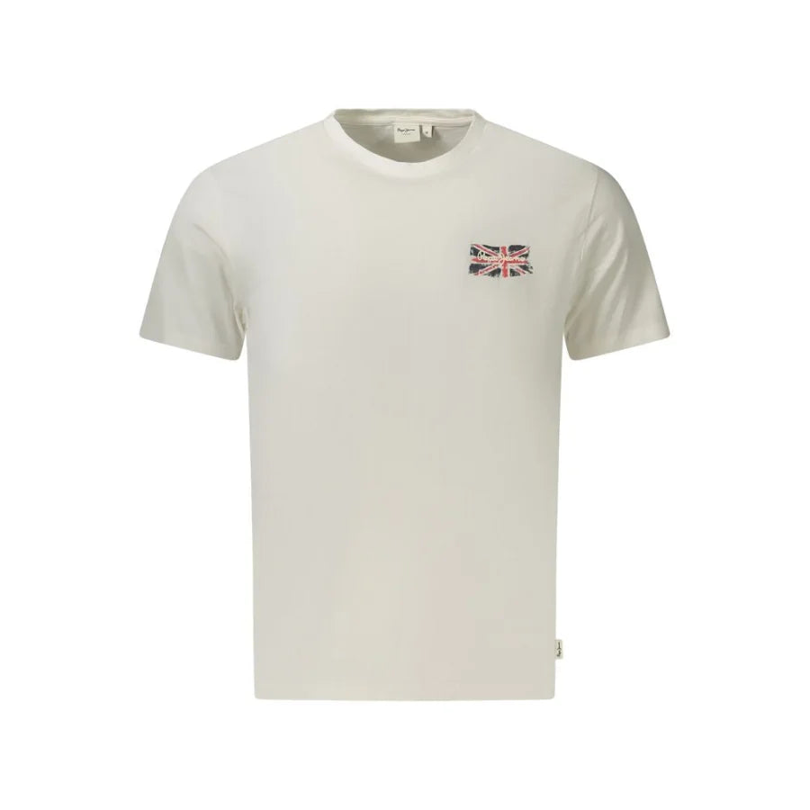 Pepe Jeans Bianco Cotton Men T-Shirt