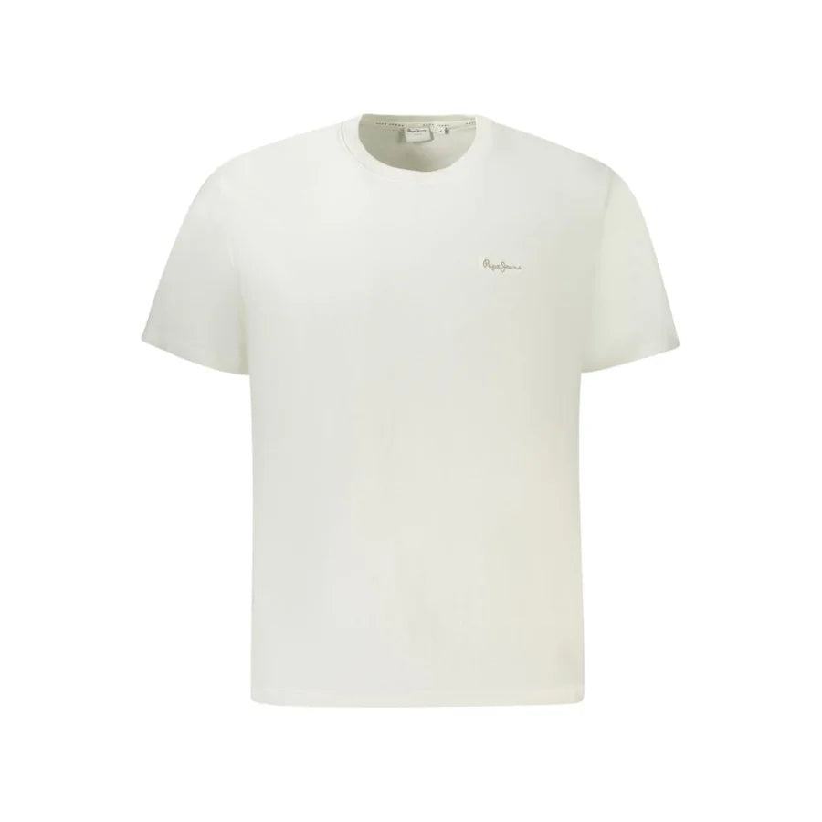 Pepe Jeans Bianco Cotton Men T-Shirt