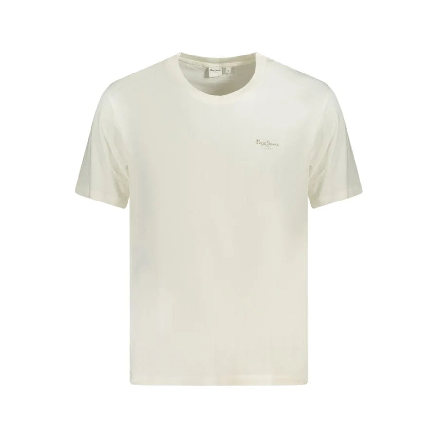 Pepe Jeans Bianco Cotton Men T-Shirt