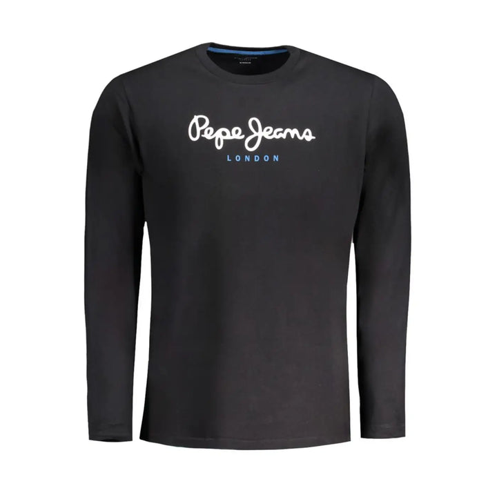 Pepe Jeans Black Cotton Men T-shirt
