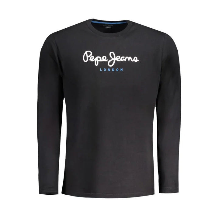 Pepe Jeans Black Cotton Men T-Shirt