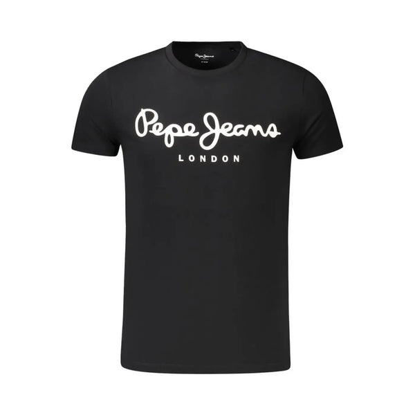 Pepe Jeans Black Cotton Men’s T-Shirt