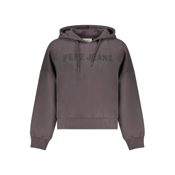 Pepe Jeans Black Cotton Women Sweatshirt