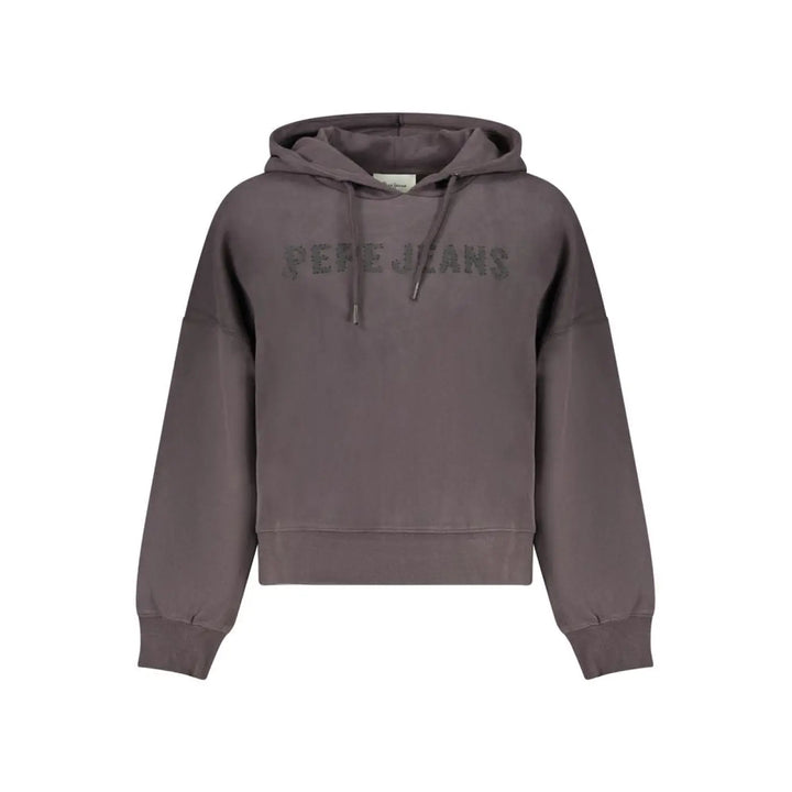 Pepe Jeans Black Cotton Women Sweatshirt