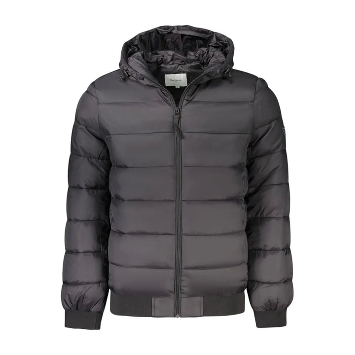 Pepe Jeans Black Polyamide Jackets &amp; Coat