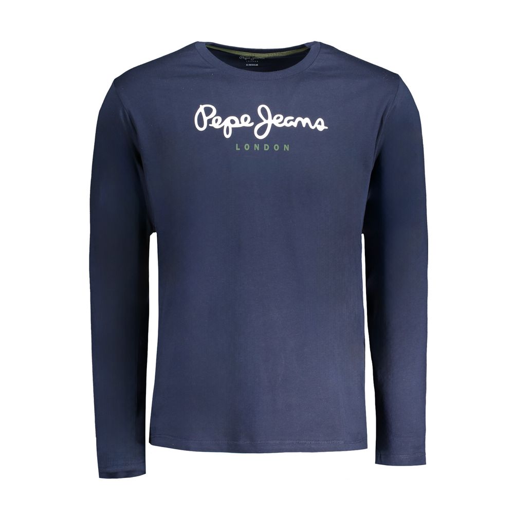 Pepe Jeans Blu Cotton Men T-shirt