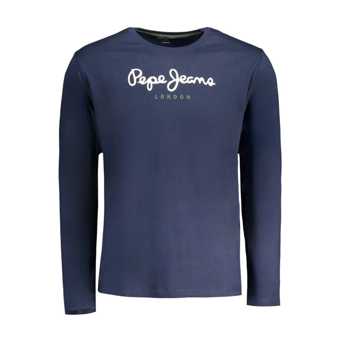 Pepe Jeans Blu Cotton Men T-shirt