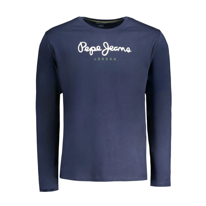 Pepe Jeans Blu Cotton Men T-shirt