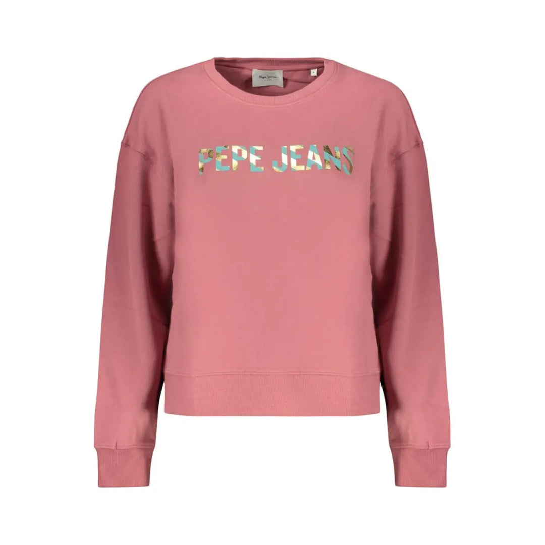 Pepe Jeans Pink Cotton Women Sweatshirt