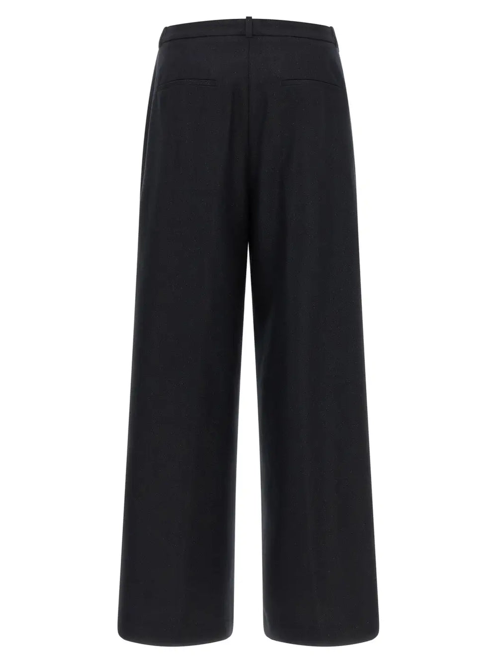 Peserico Blue Virgin Wool Casual Pants