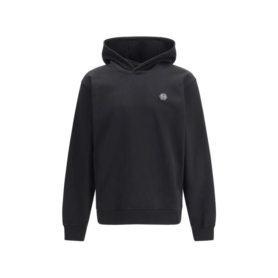 Philipp Plein Black Cotton Sweatshirt